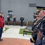 A memorial wreath was laid in honor of the Vietnam Veterans.